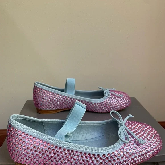 Jeffrey Campbell Prima Gemstone Mary Jane Ballet Flats - NEW NWOB - Picture 7 of 9